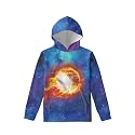 Coloranimal Girls Boys Sports Casual Long Sleeve Sweatshirts Hoodies with Front Pocket Sweater Tops Age 6-16year