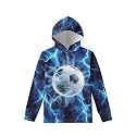 Coloranimal Girls Boys Sports Casual Long Sleeve Sweatshirts Hoodies with Front Pocket Sweater Tops Age 6-16year