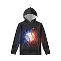 Coloranimal Girls Boys Sports Casual Long Sleeve Sweatshirts Hoodies with Front Pocket Sweater Tops Age 6-16year