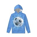 Coloranimal Girls Boys Sports Casual Long Sleeve Sweatshirts Hoodies with Front Pocket Sweater Tops Age 6-16year
