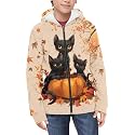 Coloranimal Unisex Girls Boys Long Sleeve Casual Hoodies &amp; Sweatshirts Tops Kids Zip Up Jacket Coat Age 6-16 Year