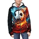 Coloranimal Unisex Girls Boys Long Sleeve Casual Hoodies &amp; Sweatshirts Tops Kids Zip Up Jacket Coat Age 6-16 Year