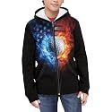 Coloranimal Unisex Girls Boys Long Sleeve Casual Hoodies &amp; Sweatshirts Tops Kids Zip Up Jacket Coat Age 6-16 Year