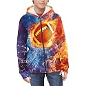 Coloranimal Unisex Girls Boys Long Sleeve Casual Hoodies &amp; Sweatshirts Tops Kids Zip Up Jacket Coat Age 6-16 Year