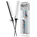 ColorBow Rat Tail Combs, Teasing Comb, Flat Iron Combs for women, Parting Combs for braiding hair, Hairstylist essentials for Highlights - balayage board hair combs for styling & cutting (2 Pack)