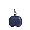 Colorcase Leather Front &amp; Back Cover 360 Degree Protection Case Cover for Realme Buds T300 TWS/Realme Buds T310 TWS - (Blue)