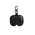 Colorcase Leather Front &amp; Back Cover 360 Degree Protection Case Cover for Realme Buds T300 TWS/Realme Buds T310 TWS - (Black)