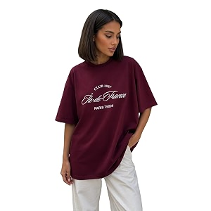 ColorChakra Cotton Oversized Tshirt for Womens Down