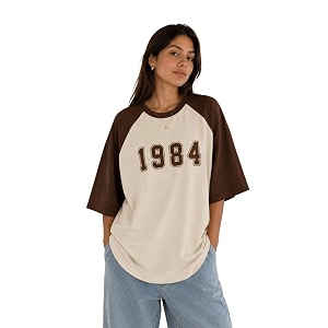 ColorChakra Cotton Oversized Tshirt for Womens Down