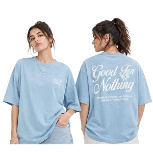 ColorChakra Cotton Oversized Tshirt for Womens Down