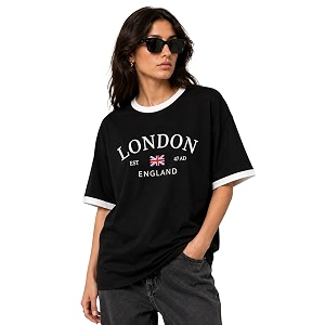 ColorChakra Cotton Oversized Tshirt for Womens Down