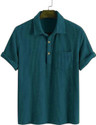 ColorChakra Self Design Men Polo Neck Dark