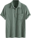 ColorChakra Men Self Design Polo Neck Polyester