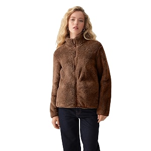 colorchakra womens sherpa fur jacket for women superwarm leight weight fabric plus size sweatshirt m to 5xl