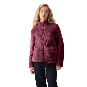 ColorChakra Womens sherpa fur jacket for women