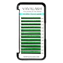 Colored Lash Extensions 0.07mm CC Curl Green Individual Volume Lashes Extensions 13-20 Mix Length Color Eyelash Extensions for Salon (Green 0.07-CC, 13-20mm)