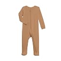Colored Organics Baby Zip-Up Footed Sleeper with 2-Way Zipper - Organic Cotton Pajamas