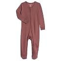 Colored Organics Baby Zip-Up Footed Sleeper with 2-Way Zipper - Organic Cotton Pajamas