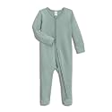 Colored Organics Baby Zip-Up Footed Sleeper with 2-Way Zipper - Organic Cotton Pajamas