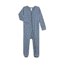 Colored Organics Baby Zip-Up Footed Sleeper with 2-Way Zipper - Organic Cotton Pajamas