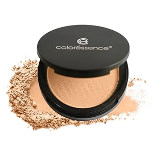 coloressence starlet hd matte compact powder ivory beige 10gm with free applicator puff  for all skin types  long lasting  lightweight  waterproof  sweatproof