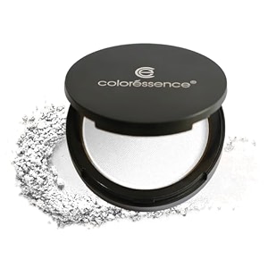coloressence starlet hd matte compact powder snow white 10gm with free applicator puff  for all skin types  long lasting  lightweight  waterproof  sweatproof