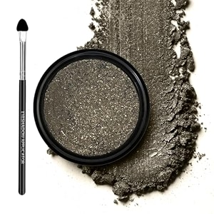 coloressence ultra color graphic eyeshadow  shimmery finish  super soft velvet texture  easy application  smudgeproofox idized silver-35gm