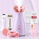 Colorfarm Facial Steamer Spa Kit with 17 Skin Care Tools for Home Spa