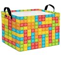 Colorful Building Blocks Basket for Boys &amp; Kids
