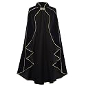 Colorful House Women Medieval Velvet Cape Cloak Stand Collar for Halloween