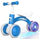 Gamfeiny Colorful Lighting Baby Balance Bike Toys for 1 Year Old Boy Girl Gifts, 10-36 Month Toddler Balance Bike, No Pedal 4 Silence Wheels & Soft Seat First Riding on Toys, 1st Birthday Gifts