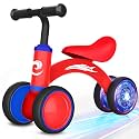 Gamfeiny Colorful Lighting Baby Balance Bike Toys for 1 Year Old Boy Girl Gifts, 10-36 Month Toddler Balance Bike, No Pedal 4 Silence Wheels &amp; Soft Seat First Riding on Toys, 1st Birthday Gifts