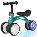 Gamfeiny Colorful Lighting Baby Balance Bike Toys for 1 Year Old Boy Girl Gifts, 10-36 Month Toddler Balance Bike, No Pedal 4 Silence Wheels &amp; Soft Seat First Riding on Toys, 1st Birthday Gifts
