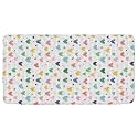 Colorful Love Hearts Toddler Air Mattress Sheet Washable Cot Sheet for Cot Portable Toddler for Children Beach Cot 50'' x 25'' (Sheet,Bed Not Included)