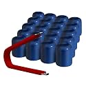 ColorLugs Vinyl Lug Nut Cover | Blue | Flexible Fit Wheel Lug Nut Cap | Fits 21-23 mm | Pack of 20 | Includes Deluxe Extractor | Made in the USA