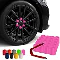 ColorLugs Vinyl Lug Nut Cover | Bubble Gum Pink | Flexible Fit Wheel Lug Nut Cap | Fits 21-23 mm | Pack of 25 | Includes Deluxe Extractor | Made in the USA