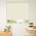 100% Blackout Roller Blinds for Windows 34 Inch W X 36 Inch L Roll-Up Shades Sun UV Protection for Home & Office, Beige| Heavy Duty in 38 MM Pole