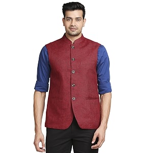 Colorplus Mens Tailored Fit Pure Linen Stand