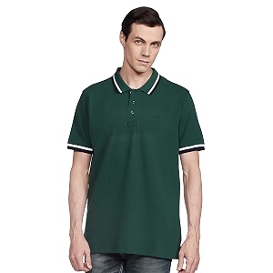 Colorplus Mens Cotton Blend Solid Pattern Tailored