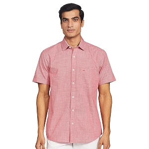 Colorplus Mens Pure Cotton Checks Pattern Tailored