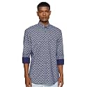Colorplus Men39s Pure Cotton Print Pattern Tailored