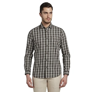 Colorplus Mens Checkered Regular Fit Casual Shirt