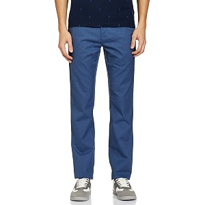 Colorplus Mens Slim Fit Casual Trousers