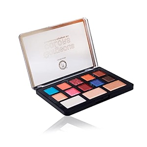 colors queen 13 colours pigmented eye shadow palette easily blendable with flawless finish- multicolour -002
