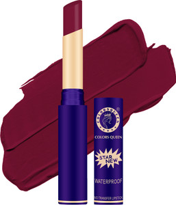 colors queen lips non transfer waterproof smudge proof long lasting matte lipstick rich maroon 24 g