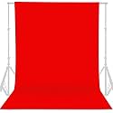 Backdrop Background Screen for Photography Photoshoot Photostudio Video Editing (6 x 9 Ft., Red)