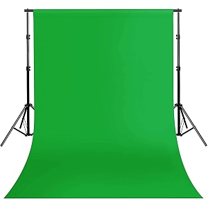 green screen with background stand 8x14 ft wide green backdrop with 9x9 ft backdrop stand kit includes carry bag