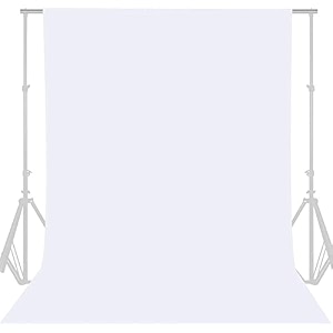 backdrop background screen for photography photoshoot photostudio video editing 8 x 9 ft white