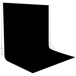 backdrop background screen for photography photoshoot photostudio video editing 8 x 10 ft black