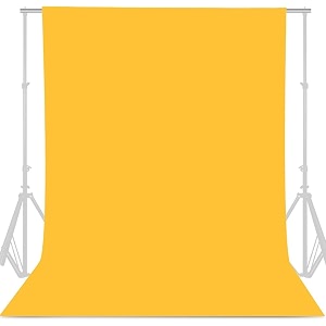 backdrop background screen for photography photoshoot photostudio video editing 6 x 8 ft yellow